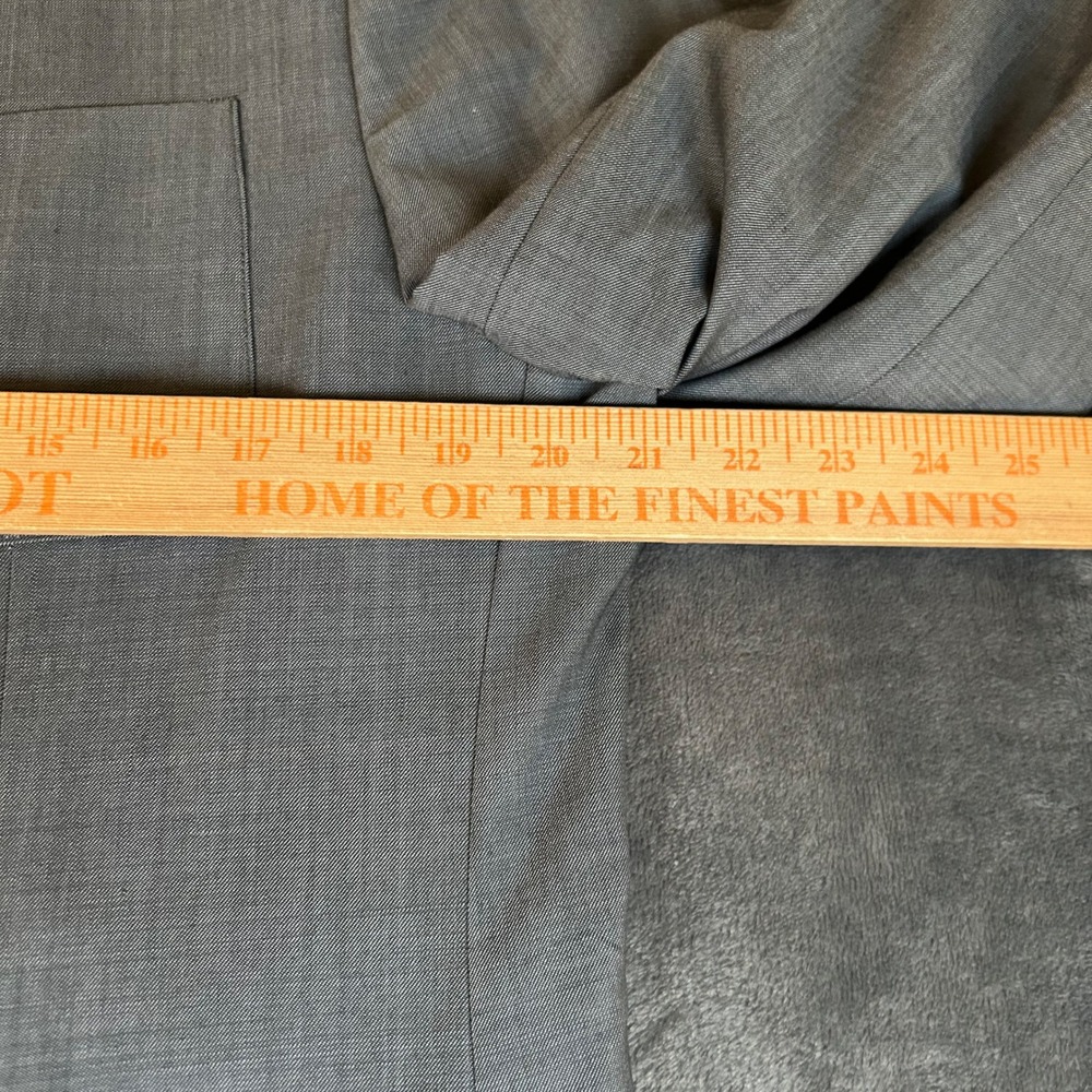 Kenneth Cole New York Gray Wool Blend Blazer Sport Coat Mens Large 42R - Picture 10 of 11